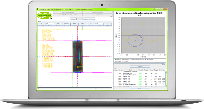 QUALIMAGIQ module for fully automatic QA of irradiated, light and prescribed field sizes and junctions