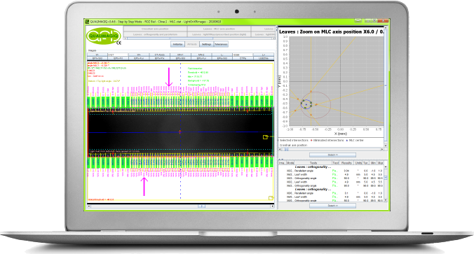 MLC QA, MLC quality control, MLC tests performed with the portal imager (EPID)